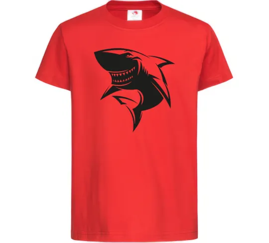 Дитяча футболка Smiling shark Червоний фото