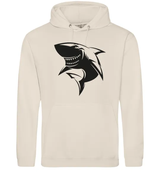 Мужская толстовка (худи) Smiling shark Таш фото