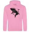 Жіноча толстовка (худі) Smiling shark Рожевий фото