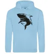 Жіноча толстовка (худі) Smiling shark Блакитний фото