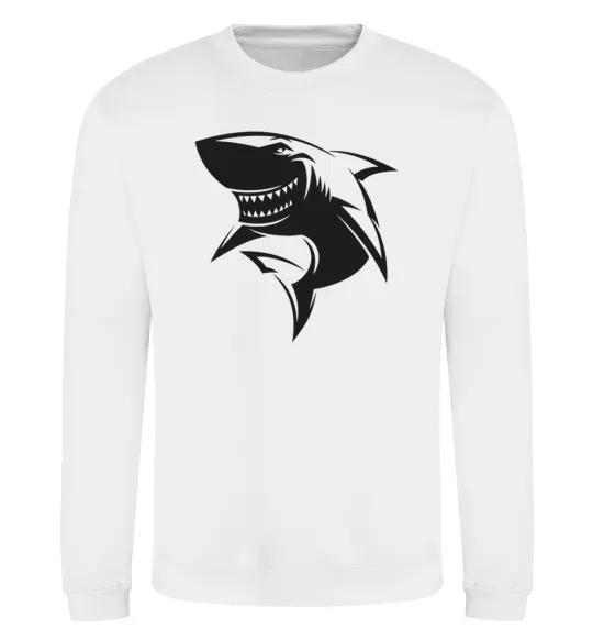 Світшот Smiling shark Білий фото