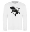 Світшот Smiling shark Білий фото