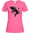 Жіноча футболка Smiling shark Яскраво-рожевий фото