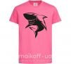Детская футболка Smiling shark Ярко-розовый фото