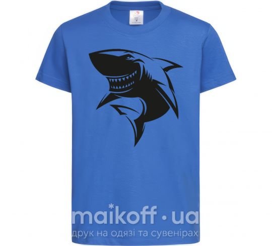 Дитяча футболка Smiling shark Яскраво-синій фото