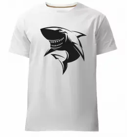 Чоловіча преміум футболка Shark is my spirit animal Чорний фото