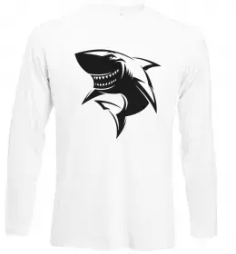 Лонгслів Shark is my spirit animal Чорний фото