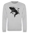 Свитшот Smiling shark Серый меланж Свитшот Smiling shark Серый меланж фото