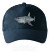 Кепка 3D shark Темно-синій фото