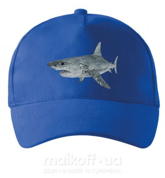 Кепка 3D shark Яскраво-синій фото