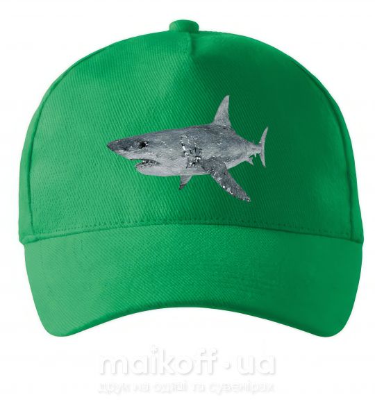 Кепка 3D shark Зеленый фото