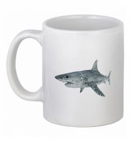 Чашка керамическая 3D shark