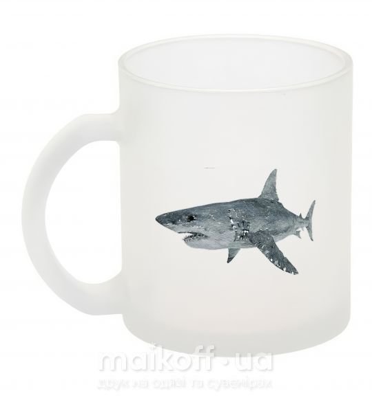 Чашка стеклянная 3D shark Фроузен фото