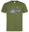Мужская футболка 3D shark Оливковый Мужская футболка 3D shark Оливковый фото