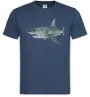 Мужская футболка 3D shark Темно-синий Мужская футболка 3D shark Темно-синий фото