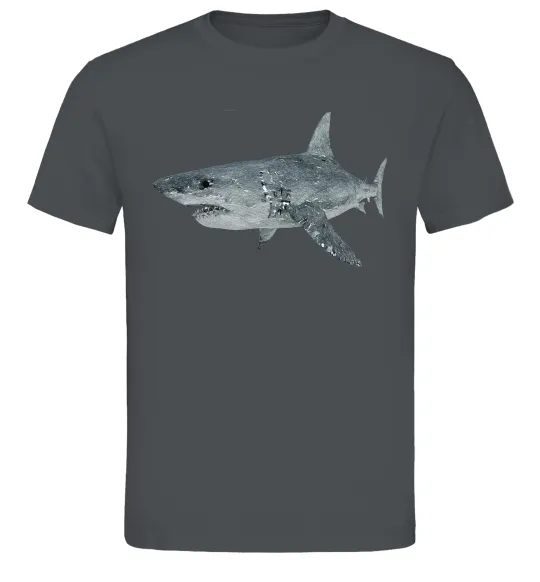 Мужская футболка 3D shark Графит фото