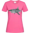 Жіноча футболка 3D shark Яскраво-рожевий фото