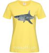 Женская футболка 3D shark Лимонный фото