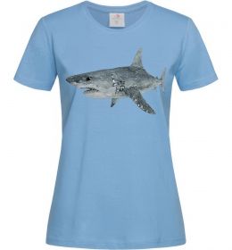 Женская футболка 3D shark