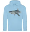 Чоловіча толстовка (худі) 3D shark Блакитний фото