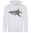 Женская толстовка (худи) 3D shark Серый меланж фото