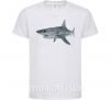 Детская футболка 3D shark Белый фото