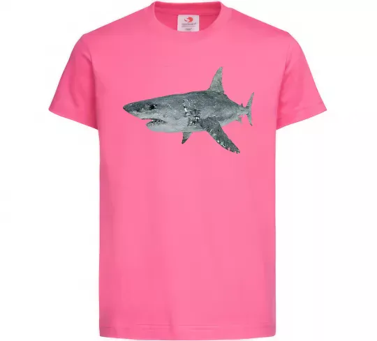 Дитяча футболка 3D shark Яскраво-рожевий фото
