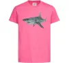 Дитяча футболка 3D shark Яскраво-рожевий фото