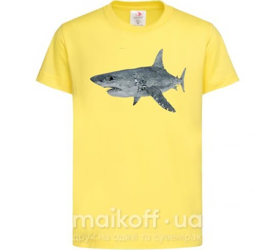 Дитяча футболка 3D shark Лимонний фото