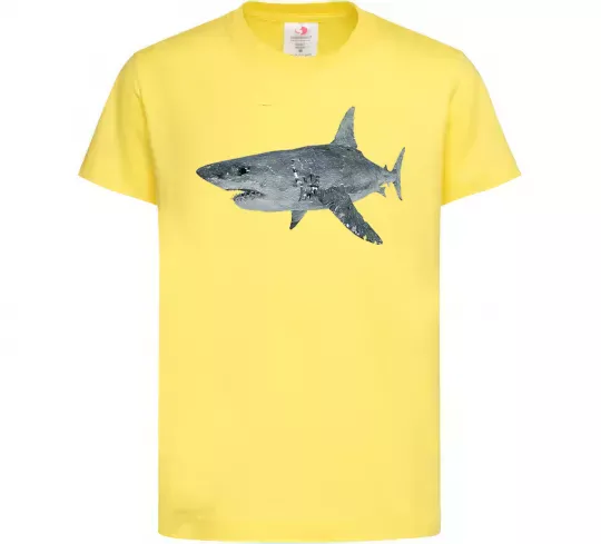 Дитяча футболка 3D shark Лимонний фото