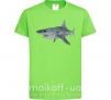 Дитяча футболка 3D shark Лаймовий фото