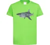 Дитяча футболка 3D shark Лаймовий фото