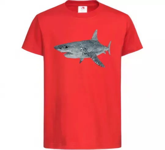 Дитяча футболка 3D shark Червоний фото