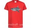 Детская футболка 3D shark Красный фото