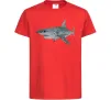 Дитяча футболка 3D shark Червоний фото