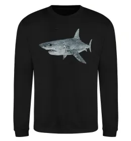 Свитшот 3D shark Черный фото