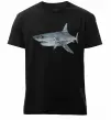 Чоловіча преміум футболка 3D shark Чорний фото