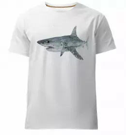 Чоловіча преміум футболка Shark is my spirit animal Чорний фото