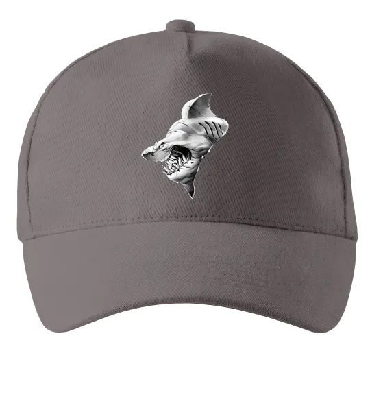 Кепка Shark face Сірий фото