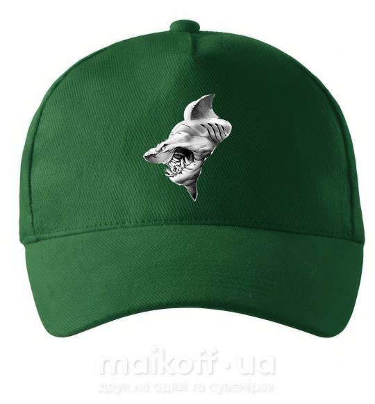 Кепка Shark face Темно-зелений фото