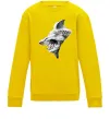 Детский Свитшот Shark face Солнечно желтый Детский Свитшот Shark face Солнечно желтый фото
