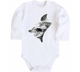 Дитячий бодік Shark face