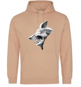 Женская толстовка (худи) Shark face