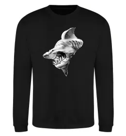 Світшот Shark face Чорний фото