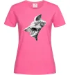 Женская футболка Shark face Ярко-розовый Женская футболка Shark face Ярко-розовый фото