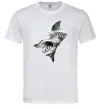 Чоловіча футболка Shark face Білий фото