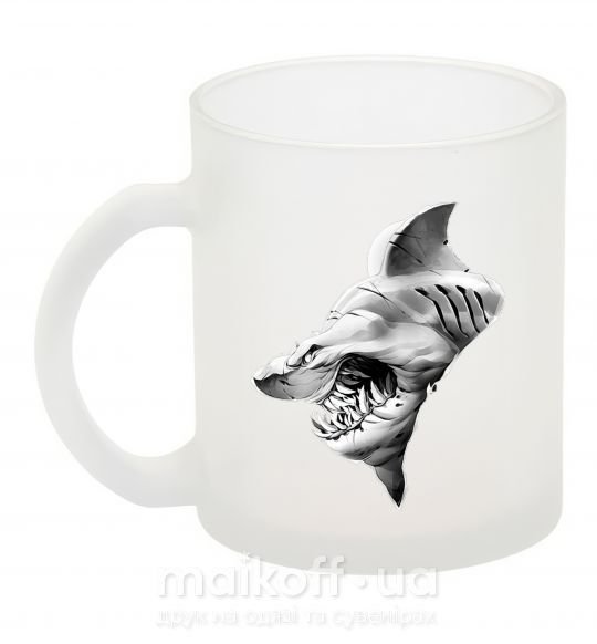 Чашка стеклянная Shark face Фроузен фото