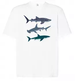 Футболка Оверсайз Shark is my spirit animal Чорний фото Футболка Оверсайз Shark is my spirit animal Чорний фото