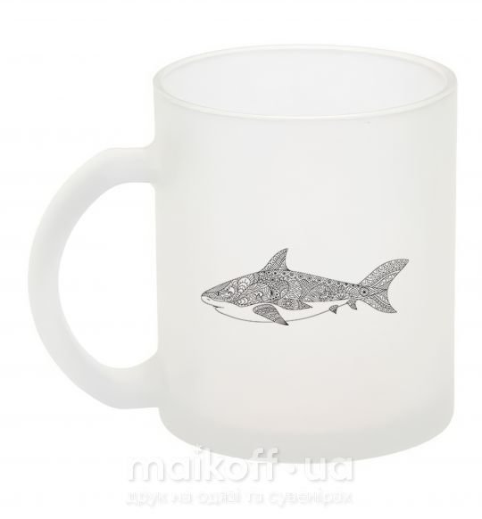 Чашка скляна Узор акулы Фроузен фото