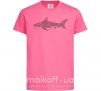 Детская футболка Узор акулы Ярко-розовый фото